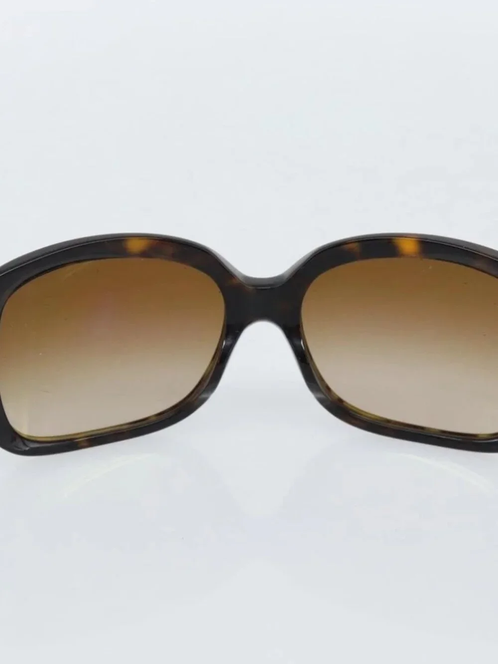 CHANEL Tortoise Pattern Sunglasses plastic Brown CC Auth 180941